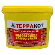 Мастика жаростойкая Терракот, 9кг