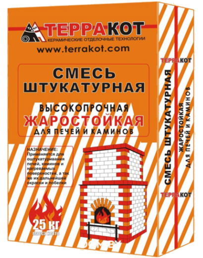  Штукатурка жаростойкая Терракот, 25кг